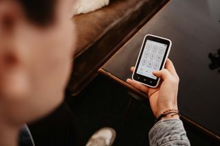 The Brick Phone app and its device