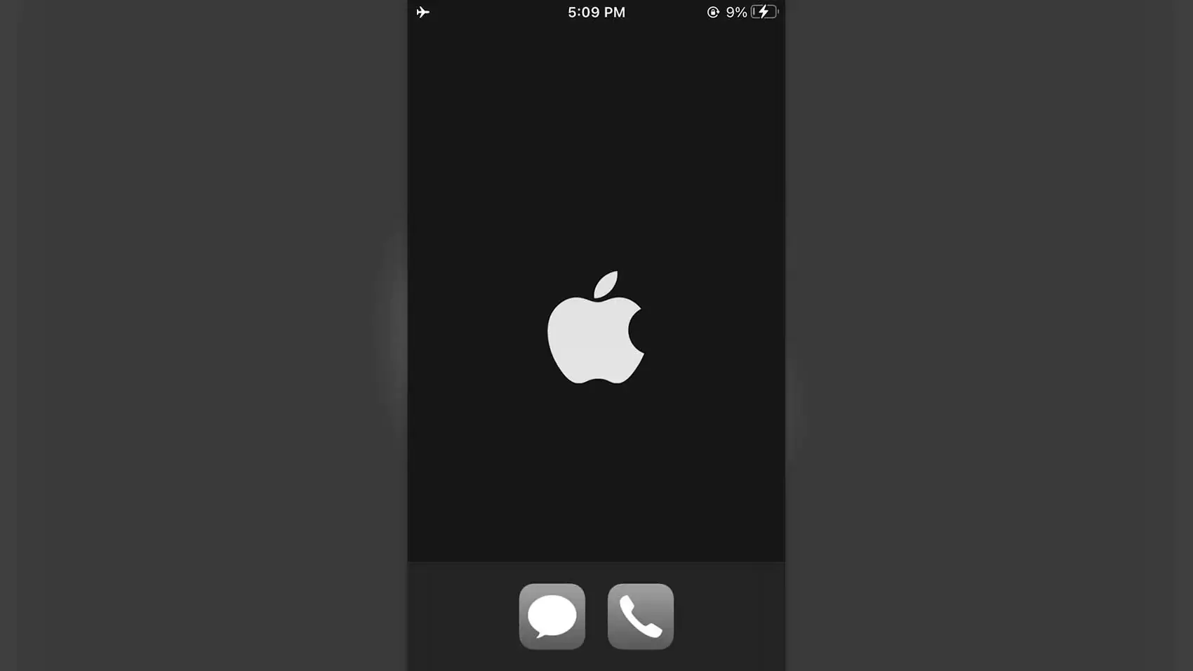 dumb black and white minimalist iphone