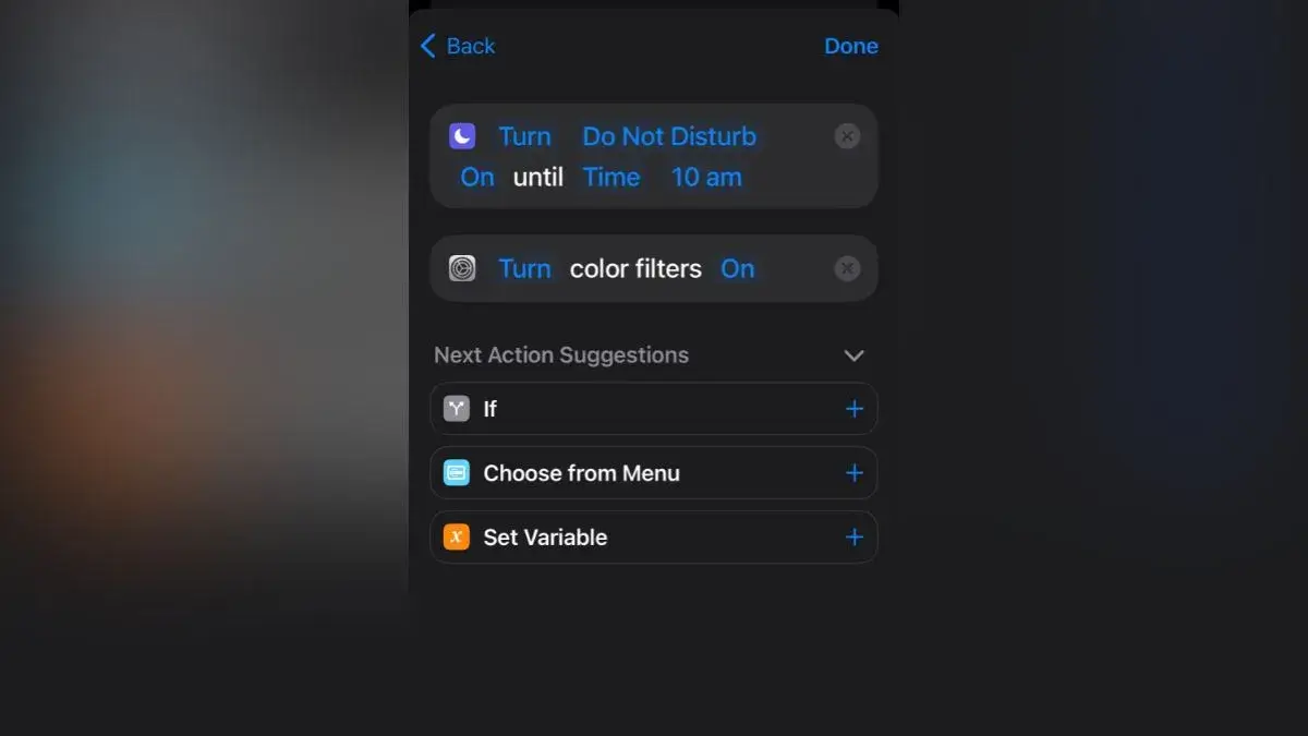How to automate red screen iphone with Apple Shortcuts