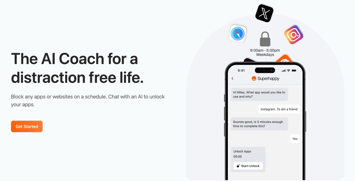 Superhappy app website