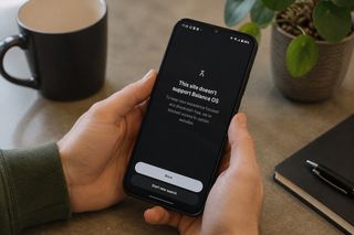 Balance phone blocked app screen